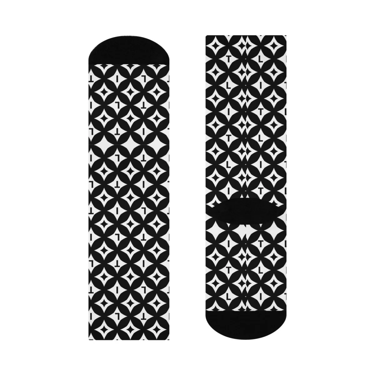 LIT Crew Socks — Mono Print - Image 4