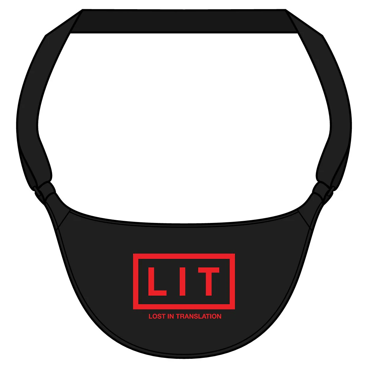 LIT Crossbody - Black & Red